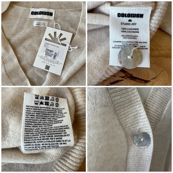 COLORUSH CANGGU OVERSIZED CARDIGAN NWT XS CASHMERE SLOUCHY URBAN STREETWEAR COZY - Picture 11 of 12